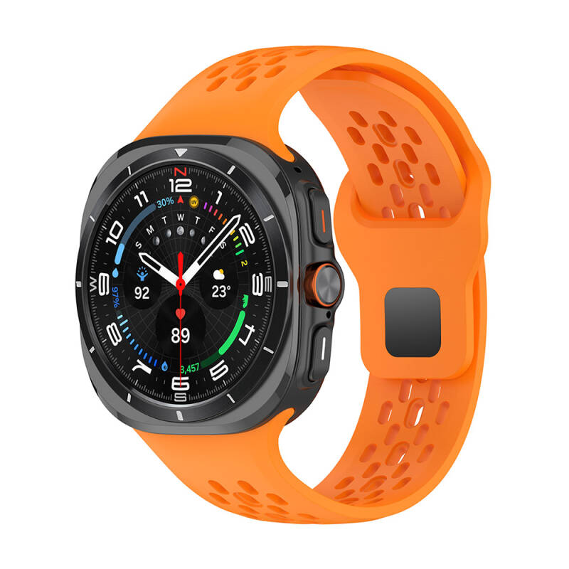 Galaxy Watch Ultra 47mm Zore KRD-119 Delikli Tasarım Silikon Kordon - 3