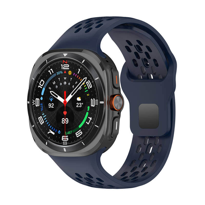 Galaxy Watch Ultra 47mm Zore KRD-119 Delikli Tasarım Silikon Kordon - 4