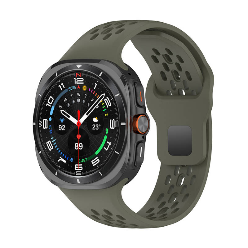 Galaxy Watch Ultra 47mm Zore KRD-119 Delikli Tasarım Silikon Kordon - 6