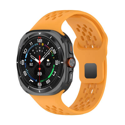 Galaxy Watch Ultra 47mm Zore KRD-119 Delikli Tasarım Silikon Kordon - 7