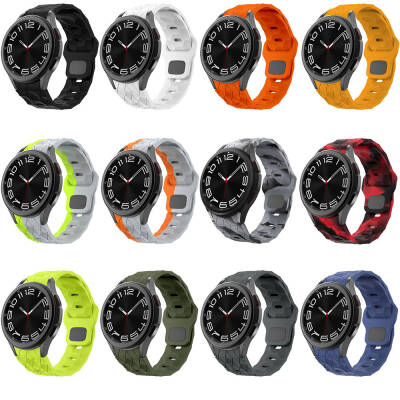 Galaxy Waych 5 44mm Zore KRD-116 20mm Futbol Desenli Spor Tasarımlı Silikon Kordon - 49