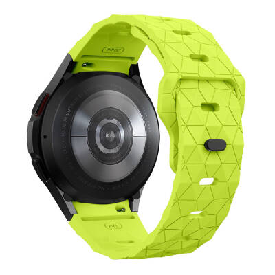 Galaxy Waych 5 44mm Zore KRD-116 20mm Futbol Desenli Spor Tasarımlı Silikon Kordon - 42