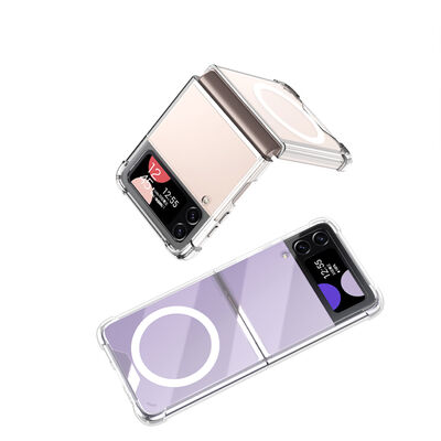 Galaxy Z Flip 3 Case with Wireless Charging Featured Airbag Zore Kıpta Anti Shock Magsafe Cover - 2
