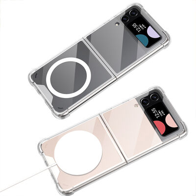 Galaxy Z Flip 3 Case with Wireless Charging Featured Airbag Zore Kıpta Anti Shock Magsafe Cover - 4