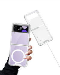 Galaxy Z Flip 3 Case with Wireless Charging Featured Airbag Zore Kıpta Anti Shock Magsafe Cover - 9