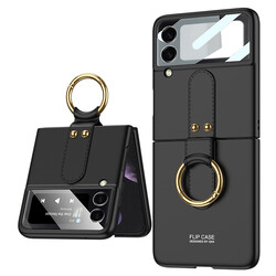 Galaxy Z Flip 3 Case Zore Flip Ring Kıpta Cover - 9