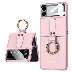 Galaxy Z Flip 3 Case Zore Flip Ring Kıpta Cover - 11
