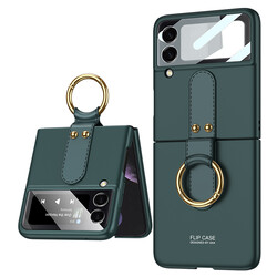 Galaxy Z Flip 3 Case Zore Flip Ring Kıpta Cover - 13