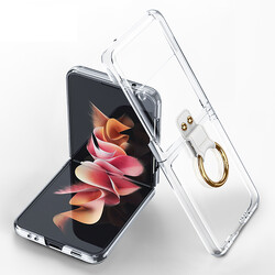 Galaxy Z Flip 3 Case Zore Ringed Kıpta Cover - 11