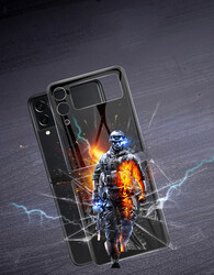 Galaxy Z Flip 3 Zore 3D Standart 2 in 1 Back Protector - 12