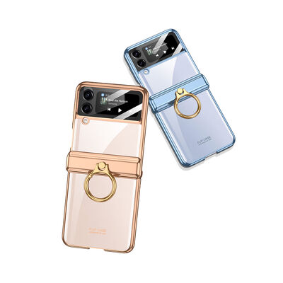 Galaxy Z Flip 4 Case Zore Kıpta Ring Lens Protected Cover - 5