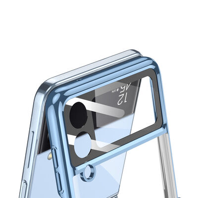 Galaxy Z Flip 4 Case Zore Kıpta Ring Lens Protected Cover - 9