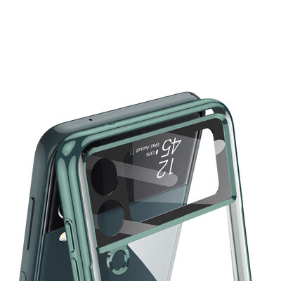 Galaxy Z Flip 4 Kılıf Zore Kıpta Lensli Kapak - 5