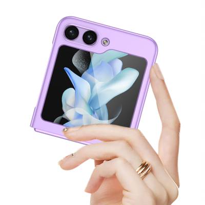 Galaxy Z Flip 5 Case Zore Hard Kipta Cover - 4