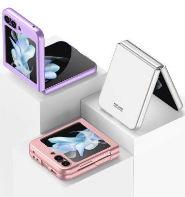 Galaxy Z Flip 5 Case Zore Hard Kipta Cover - 10