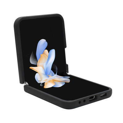 Galaxy Z Flip 5 Kılıf TUMI Liquid Silikon Metal Logo Dizayn Orjinal Lisanslı Kapak - 5