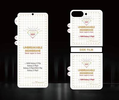 Galaxy Z Flip 5 Zore Narr Tpu Double Body Screen Protector - 3