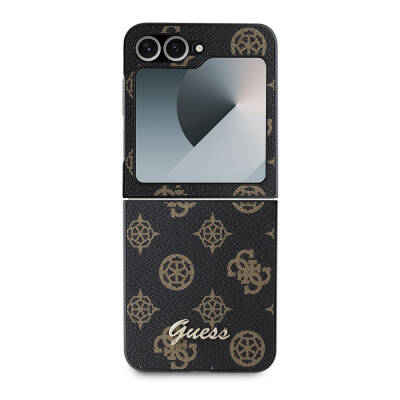 Galaxy Z Flip 6 Case Guess Original Licensed Peony Script Cover - 2