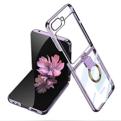 Galaxy Z Flip 6 Case Zore Ring Kipta Cover - 6