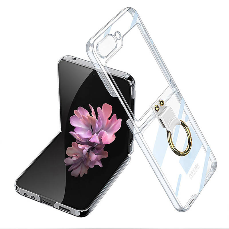 Galaxy Z Flip 6 Case Zore Ring Kipta Cover - 3