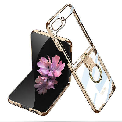 Galaxy Z Flip 6 Case Zore Ring Kipta Cover - 4