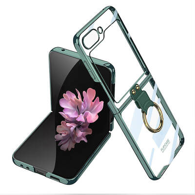 Galaxy Z Flip 6 Case Zore Ring Kipta Cover - 1