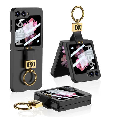 Galaxy Z Flip 6 Case Zore Z Letter Ring Cover - 2