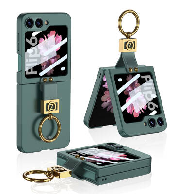 Galaxy Z Flip 6 Case Zore Z Letter Ring Cover - 4