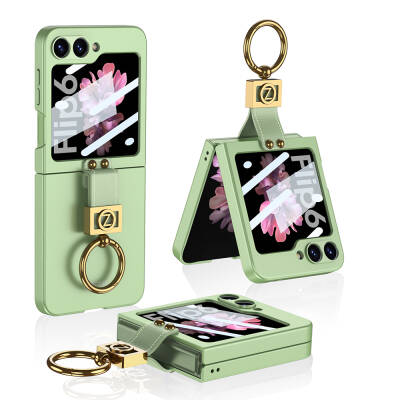 Galaxy Z Flip 6 Case Zore Z Letter Ring Cover - 20