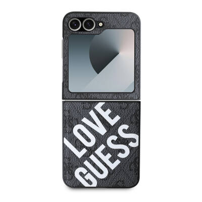 Galaxy Z Flip 6 Kılıf Guess Orjinal Lisanslı Love Guess Printing Kapak - 2