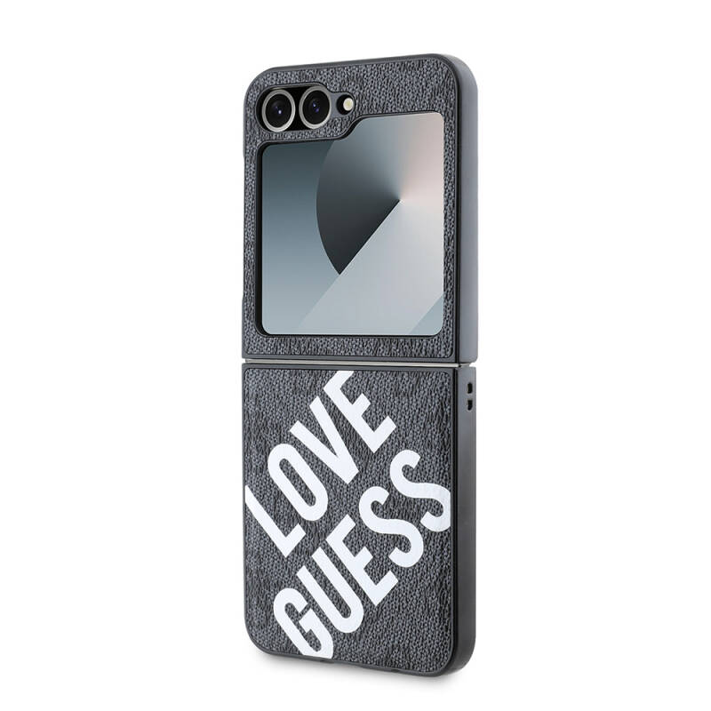 Galaxy Z Flip 6 Kılıf Guess Orjinal Lisanslı Love Guess Printing Kapak - 6