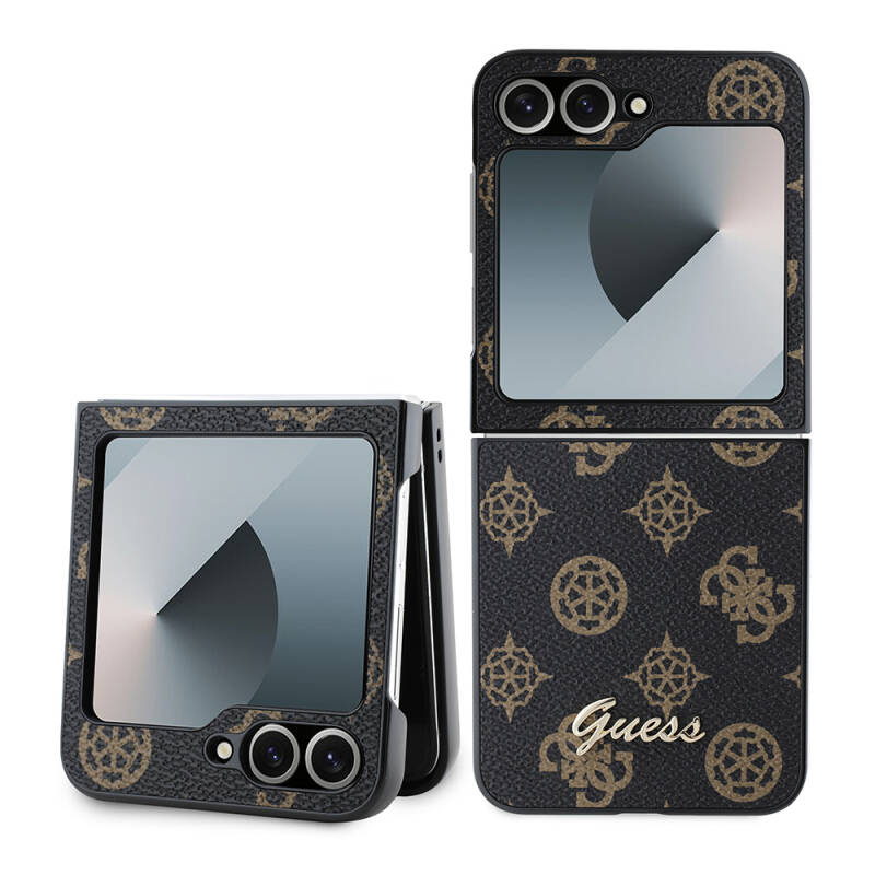 Galaxy Z Flip 6 Kılıf Guess Orjinal Lisanslı Peony Script Kapak - 1