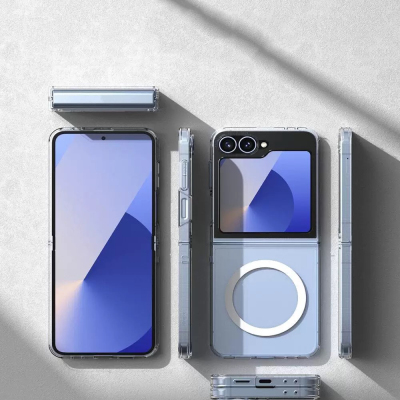 Galaxy Z Flip 6 Kılıf Kamera Korumalı M-safe Sert PC Zore Porto Kapak - 9