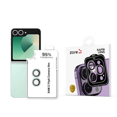 Galaxy Z Flip 6 Zore CL-11 Sapphire Anti-Fingerprint Anti-Reflective Camera Lens Protector - 2