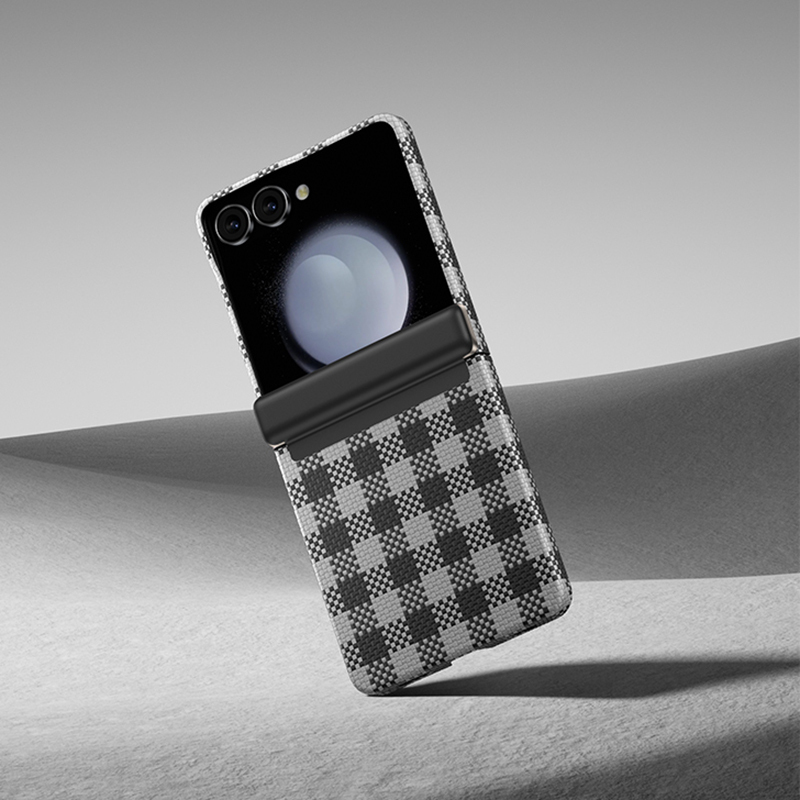 Galaxy Z Flip 7 Case M-safe Charging Feature Plaid Design Benks ArmorAir ArmorVichy Kevlar Cover - 8