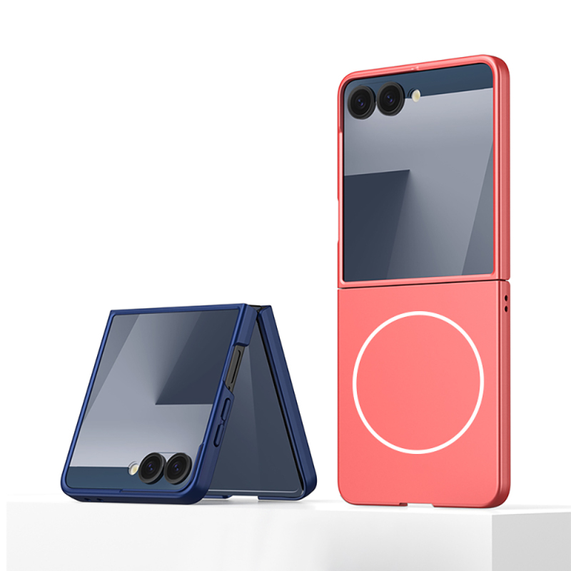 Galaxy Z Flip 7 Case Wireless Charging Zore Kıpta M-safe Cover - 16