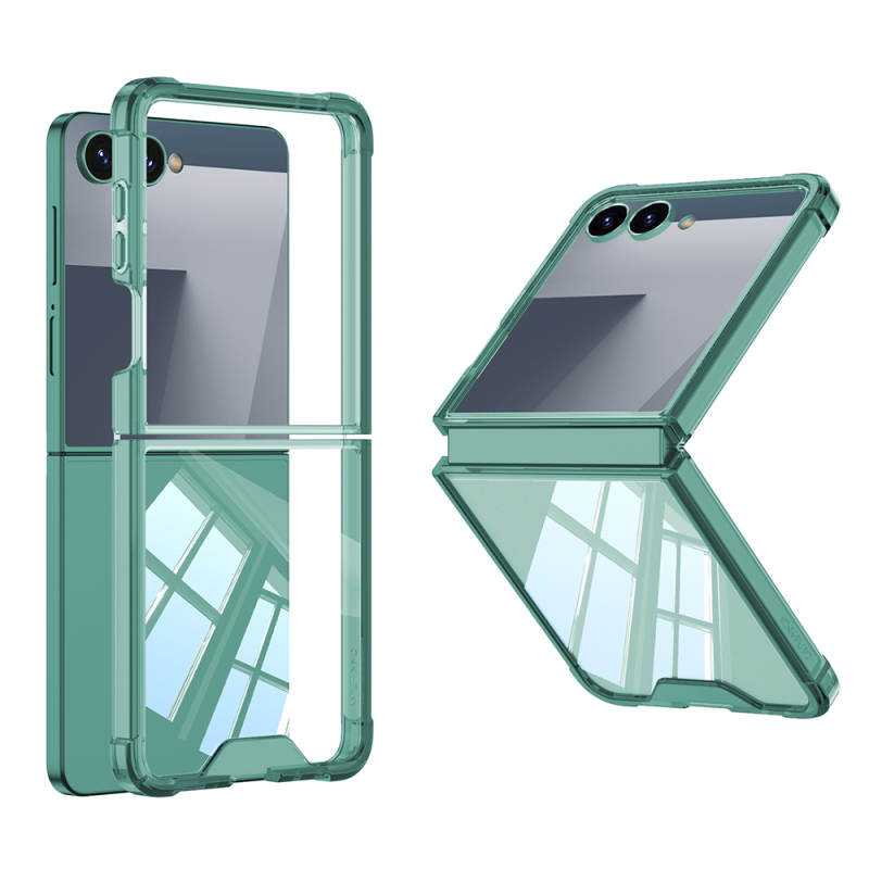 Galaxy Z Flip 7 Case Zore Full Glass Case Cover - 6