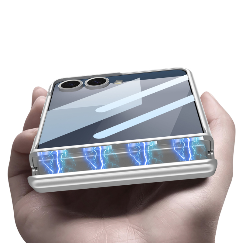 Galaxy Z Flip 7 Case Zore Kıpta Stand Cover - 10