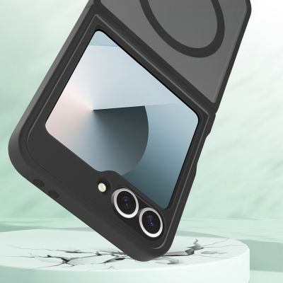 Galaxy Z Flip 7 FE Kılıf M-Safe Şarj Özellikli Kamera Korumalı Zore Lunex Kapak - 3