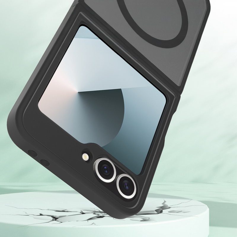 Galaxy Z Flip 7 FE Kılıf M-Safe Şarj Özellikli Kamera Korumalı Zore Lunex Kapak - 3