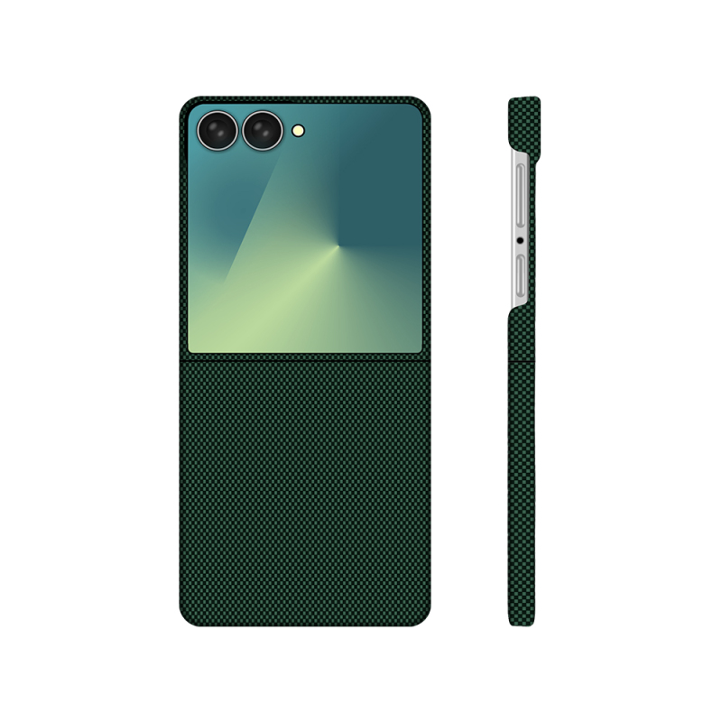 Galaxy Z Flip 7 Kılıf M-Safe Şarj Özellikli Zore Paris Zerre Sert PC Kapak - 3