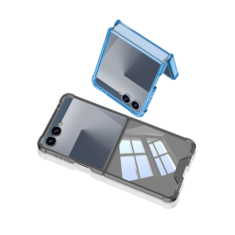 Galaxy Z Flip 7 Kılıf Zore Full Camlı Kıpta Kapak - 6