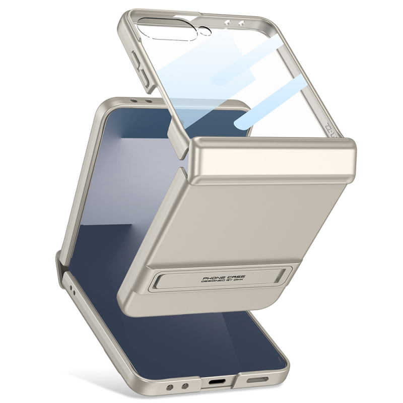 Galaxy Z Flip 7 Kılıf Zore Kıpta Standlı Kapak - 4