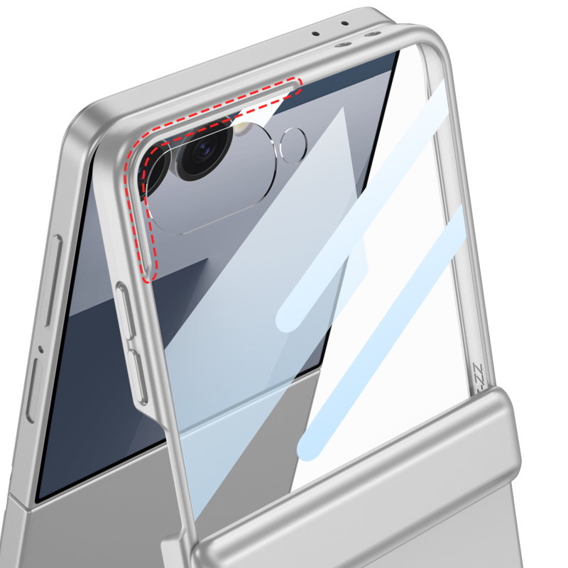 Galaxy Z Flip 7 Kılıf Zore Kıpta Standlı Kapak - 9