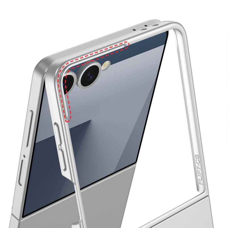 Galaxy Z Flip 7 Kılıf Zore Sert Kıpta Kapak - 12