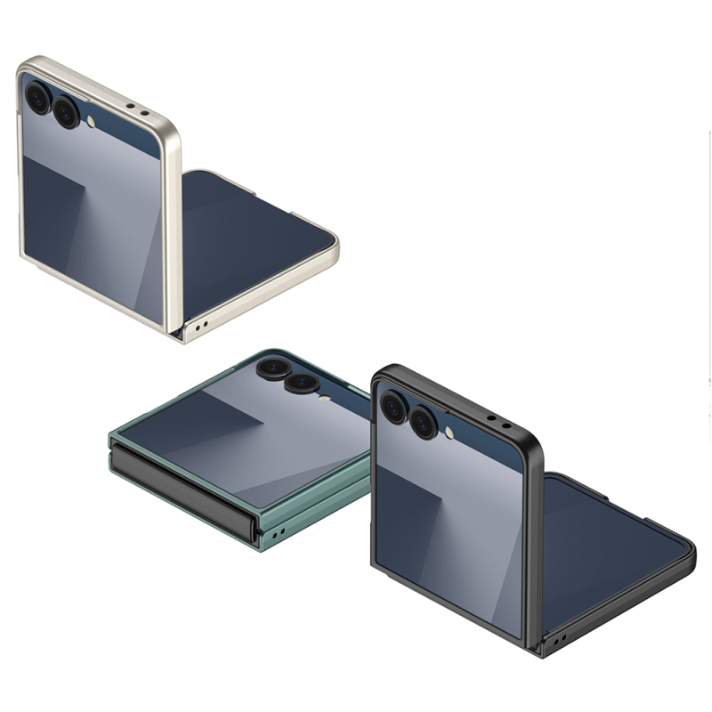 Galaxy Z Flip 7 Kılıf Zore Sert Kıpta Kapak - 15