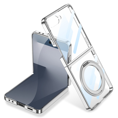 Galaxy Z Flip 7 M-safe Charging Feature Zore Kıpta KPT-02 Stand Cover - 2