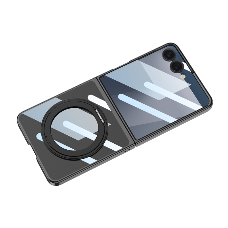 Galaxy Z Flip 7 M-safe Charging Feature Zore Kıpta KPT-02 Stand Cover - 9
