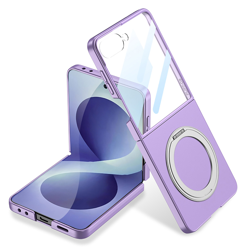 Galaxy Z Flip 8 Case M-safe Charging Feature, Zore Ring Holder, and Camera Protection. - 3