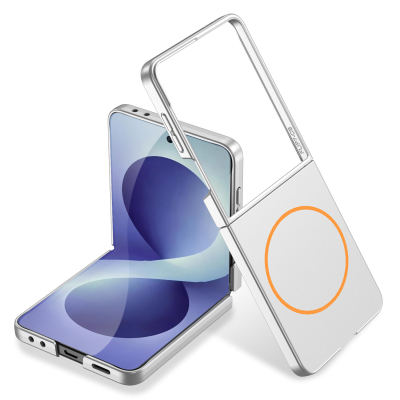 Galaxy Z Flip 8 Case Wireless Charging Zore Kıpta M-safe Cover - 2